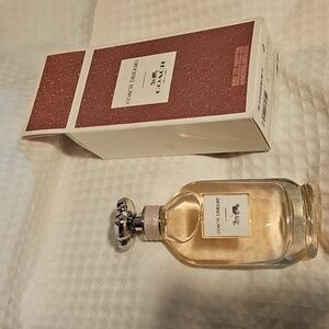 Coach Dreams Perfume with Silver Cap and Pink Box